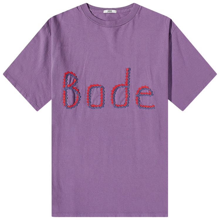 Bode Rickrack Namesake Tee Purple