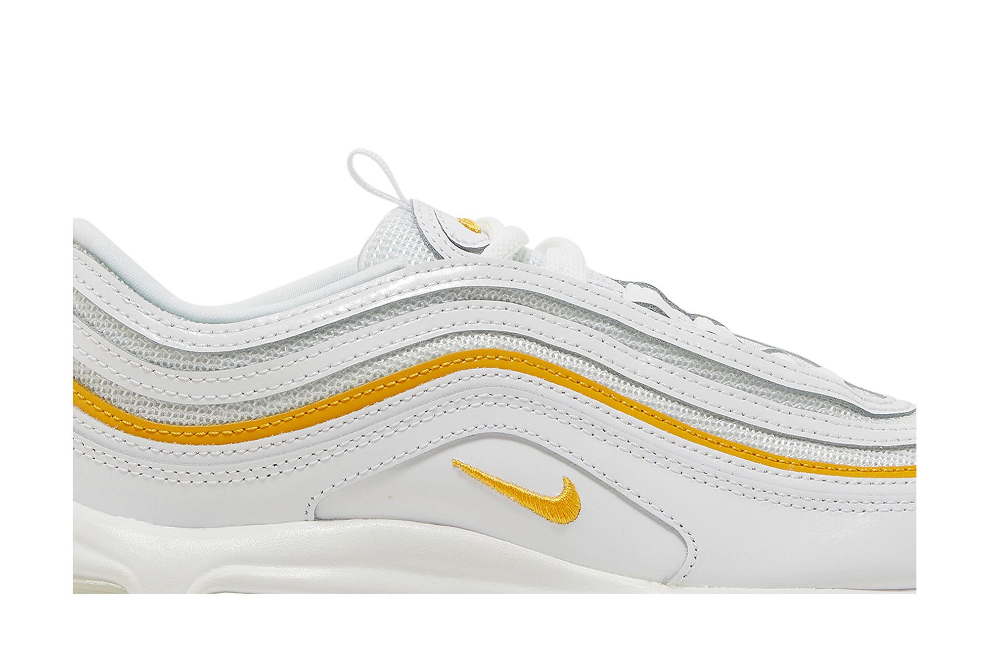 Nike air max 97 gold and white hotsell