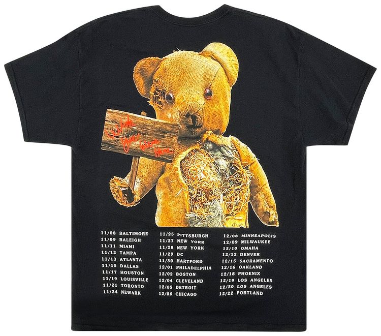 Cactus Jack by Travis Scott Teddy Bear Tee Black