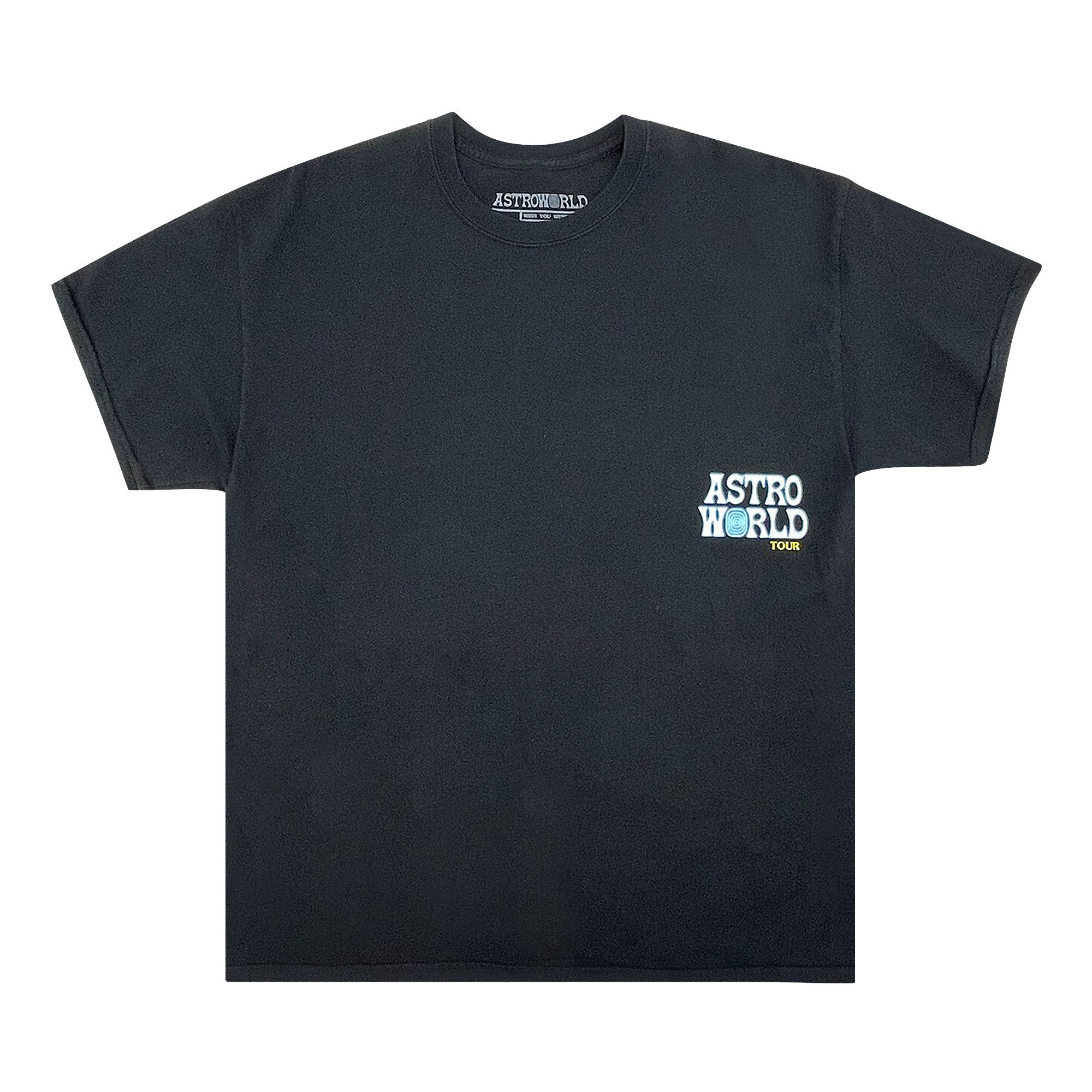 Tシャツ・カットソー Travis Scott Teddy Bear Tee Black SS 19 2019 Travis Scott Astroworld Teddy Bear T-Shirt Black Men's - US