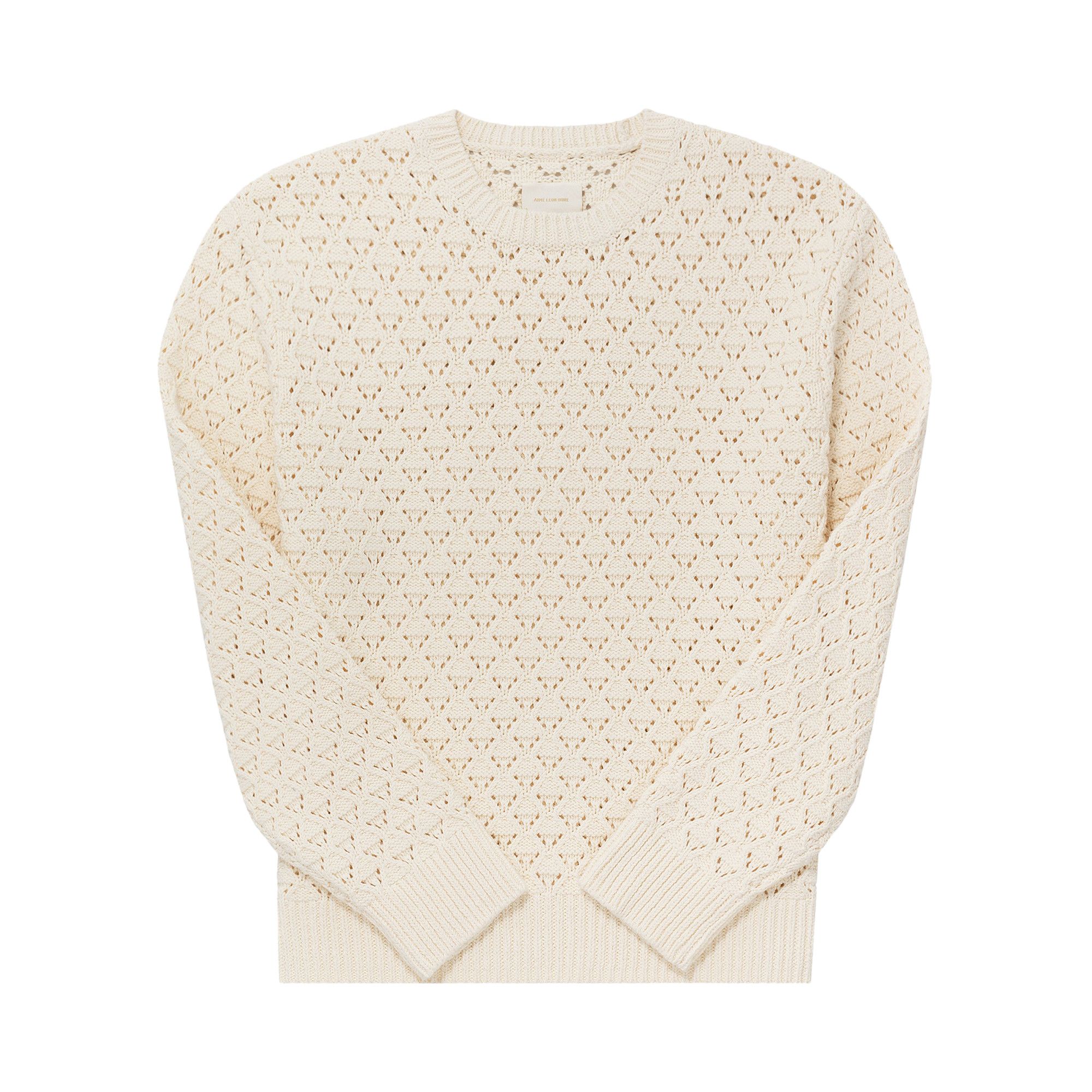 Buy Aimé Leon Dore Eyelet Knit Crewneck Sweater 'Pristine