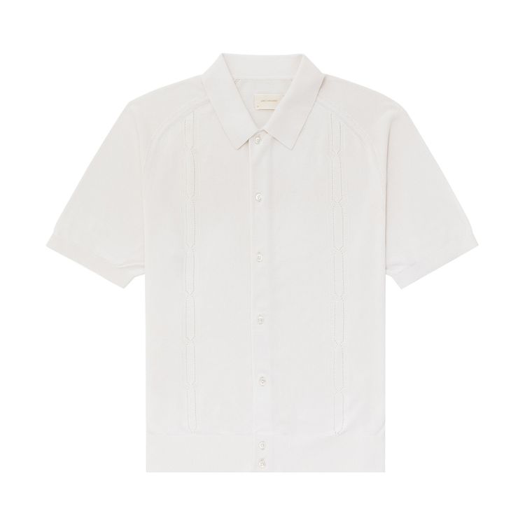 Aime Leon Dore Silk Pointelle Polo Cardigan Pristine