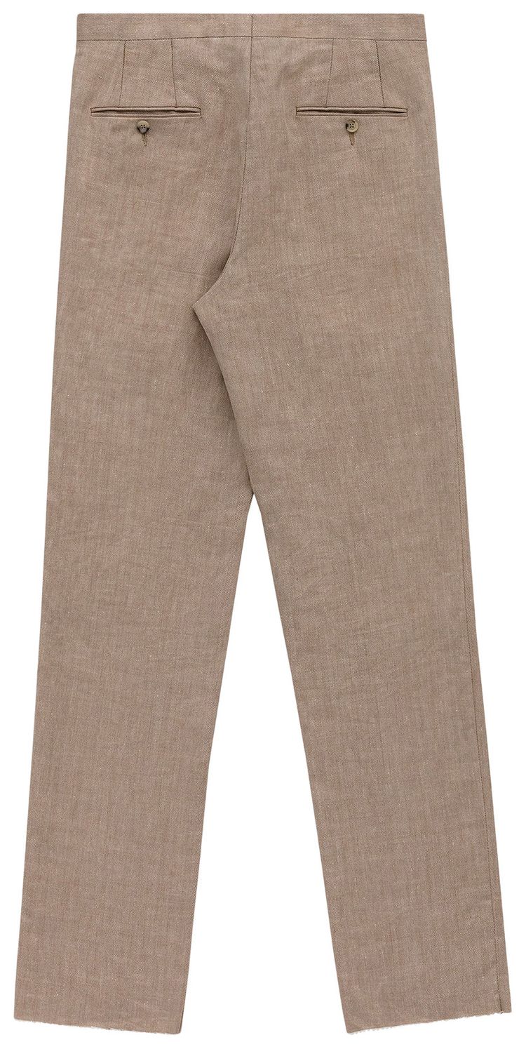 Aime Leon Dore Herringbone Suit Pants Tan Herringbone