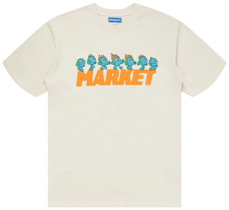 Market Keep Going T Shirt Ecru