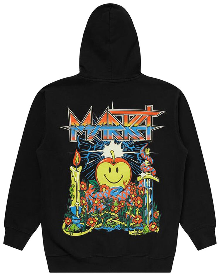 Market Smiley Dungeons Hoodie Vintage Black