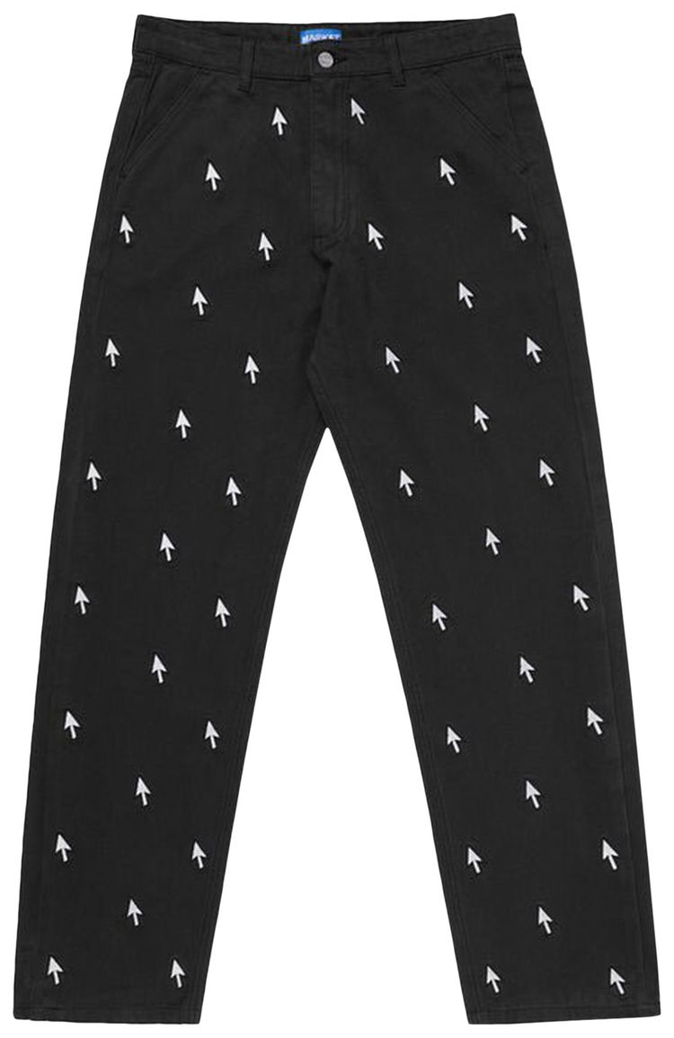 Market Double Click Pants Black