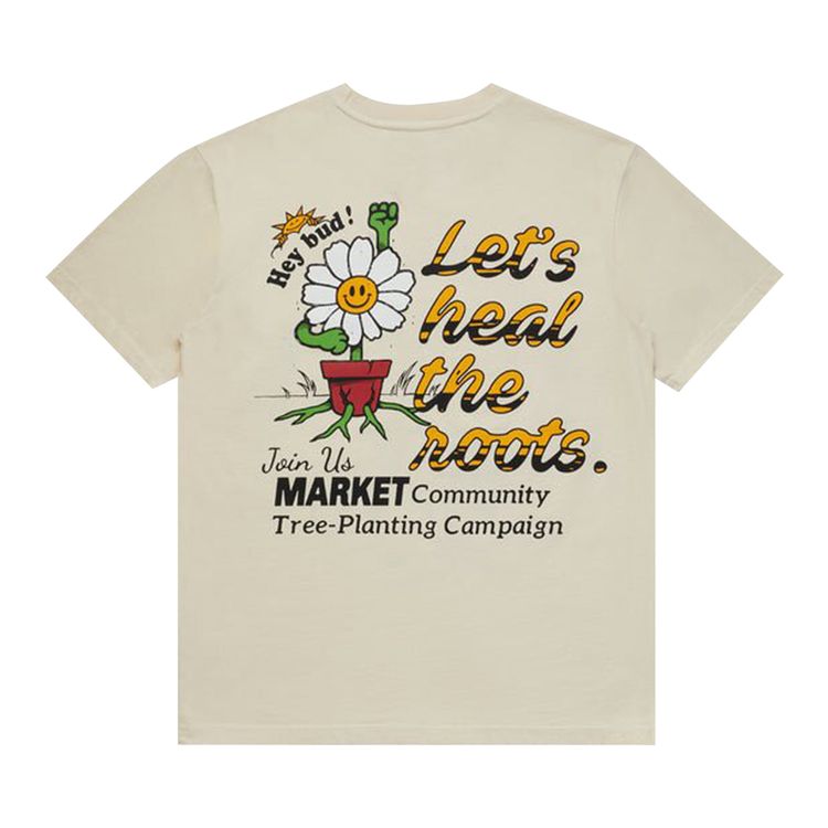 Market The Roots T Shirt Ecru