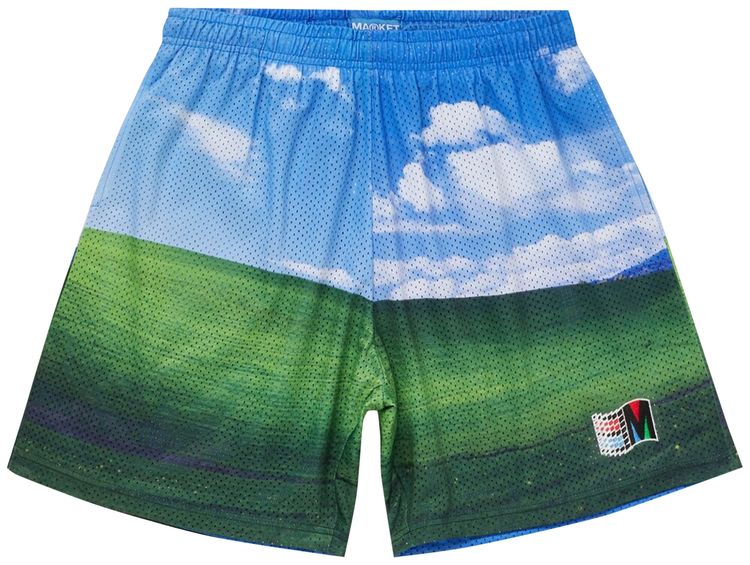 Market Bliss Mesh Shorts Blue