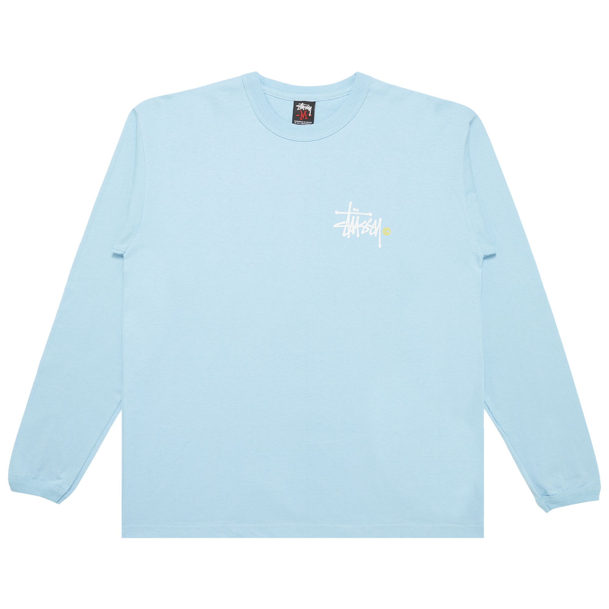 Stussy light blue t sales shirt