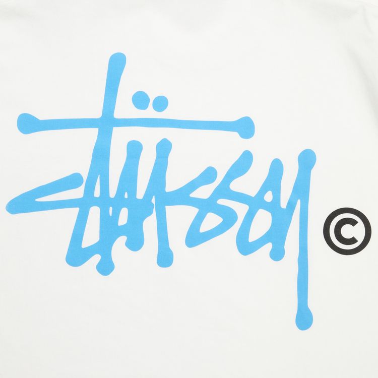 Stussy Gear Basic Logo Long Sleeve WhiteBlue