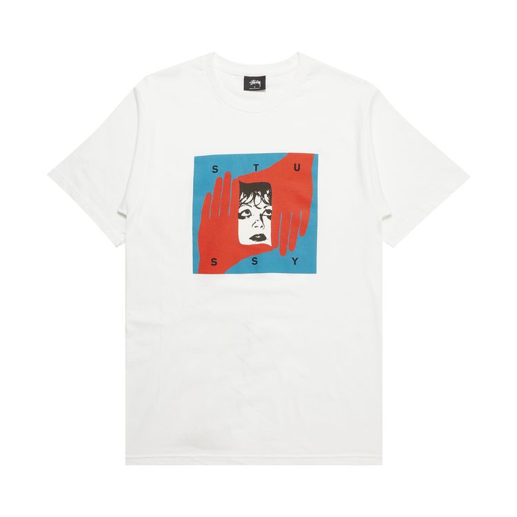 Stussy Hand Frame Tee White