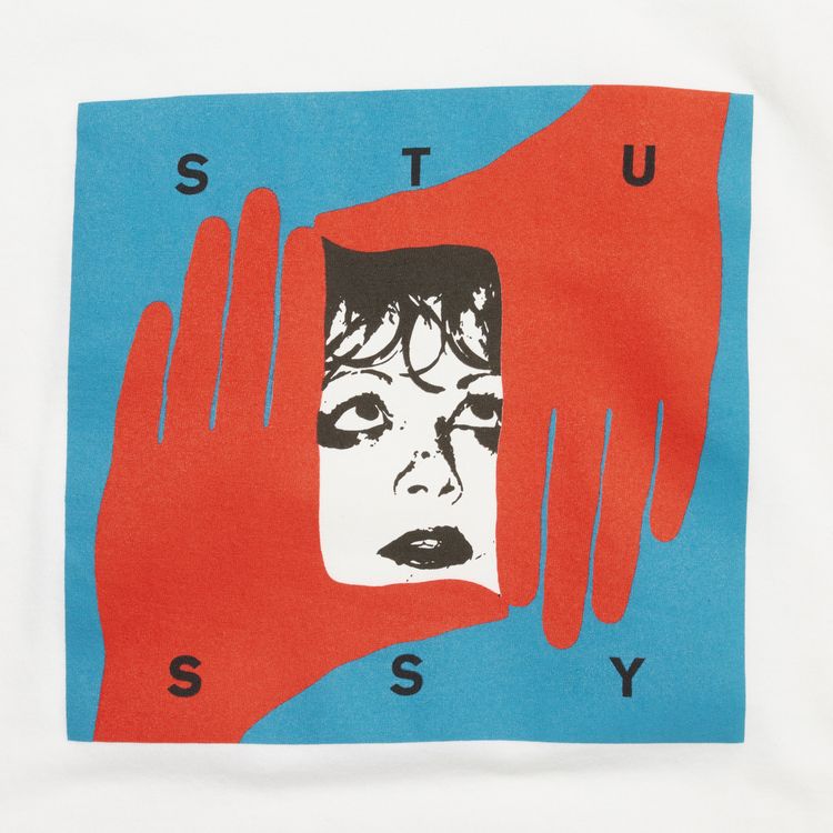 Stussy Hand Frame Tee White