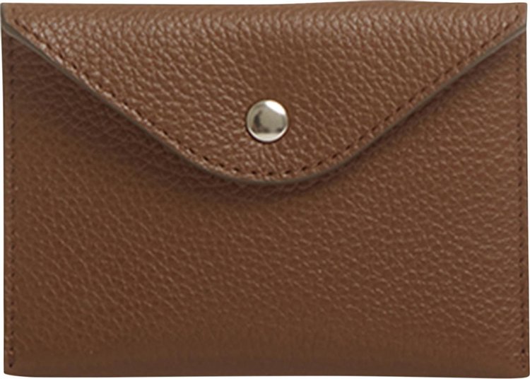 Lemaire Envelope Card Holder 'Olive Brown'