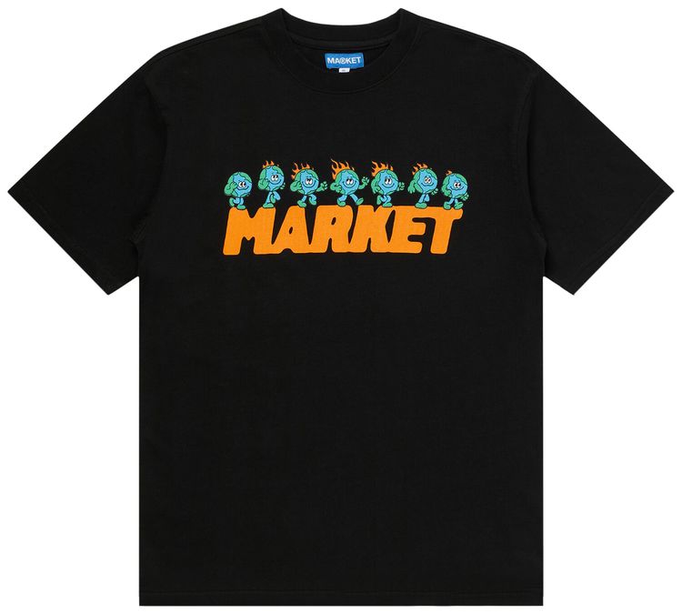 Market Keep Going T Shirt Vintage Black