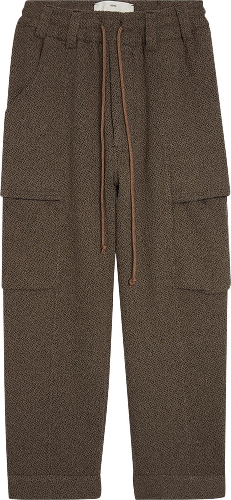 Song for the Mute Viscose Towel Tabbed Cargo Pant 'Brown'