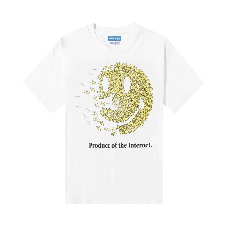 Market Smiley Product Of The Internet Tee White