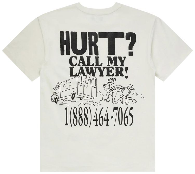 Market Call My Lawyer Tee Parchment