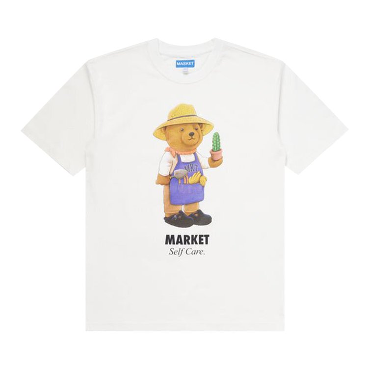 Market Botanical Bear T-Shirt 'Chalk'