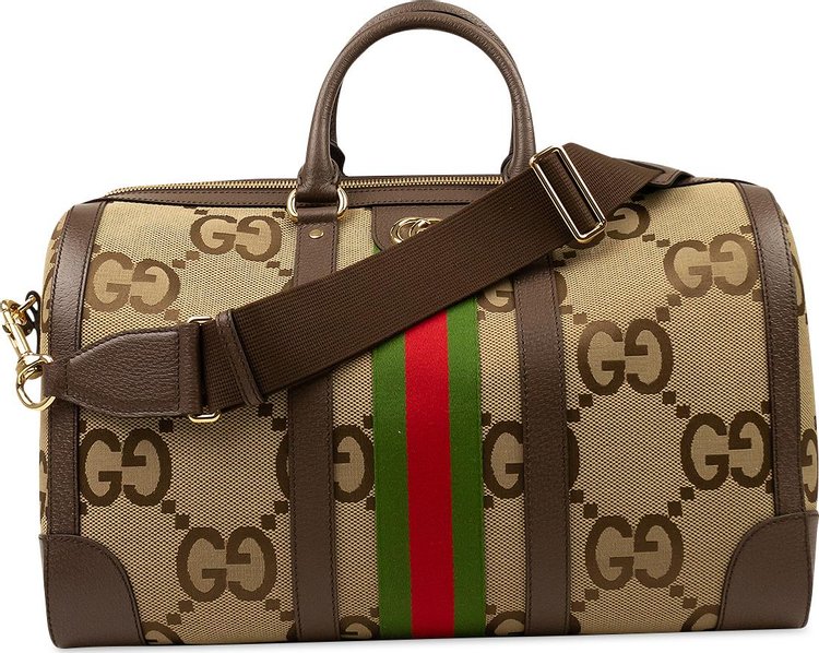 Gucci Jumbo GG Duffle Bag 'Camel/Ebony'