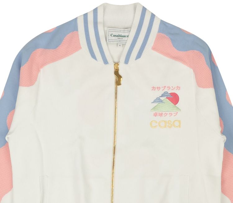 Casablanca Track Top WhiteLight Pink