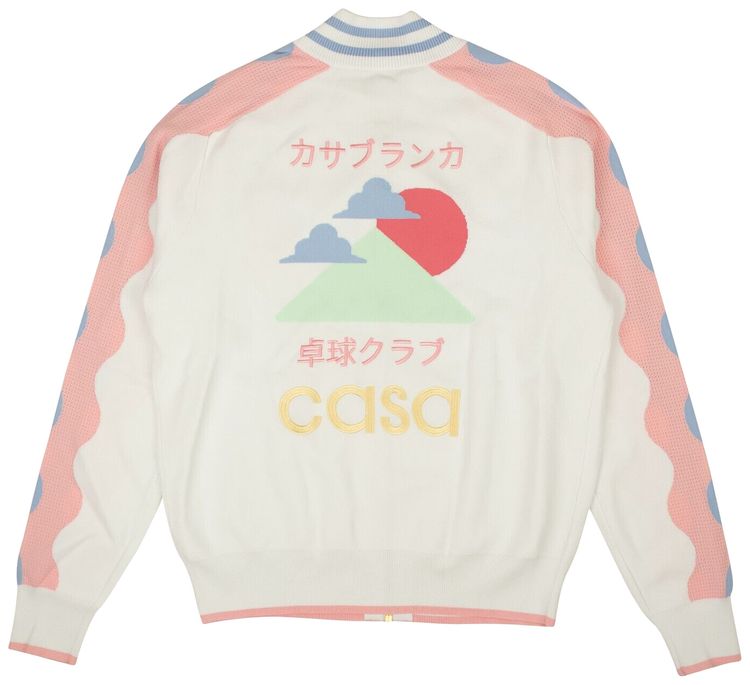 Casablanca Track Top WhiteLight Pink