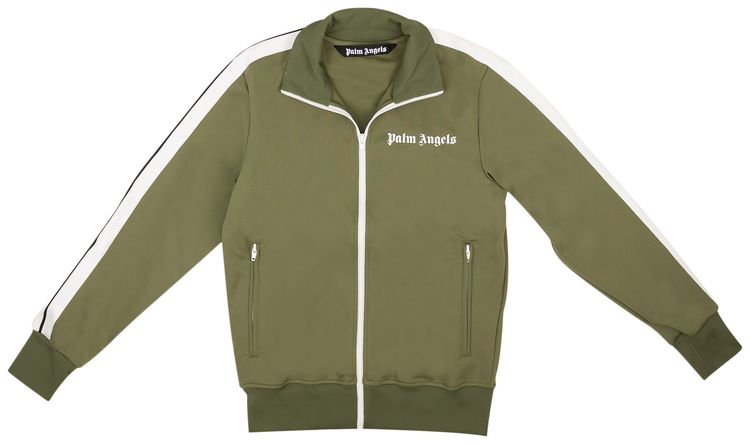 Palm Angels Classic Track Jacket MilitaryWhite