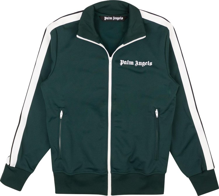 Palm Angels Classic Track Jacket 'Green/White