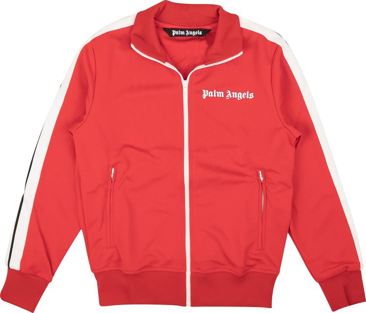 Buy Palm Angels Classic Track Jacket 'Red/White' - PMBD001C99FAB0012501 ...