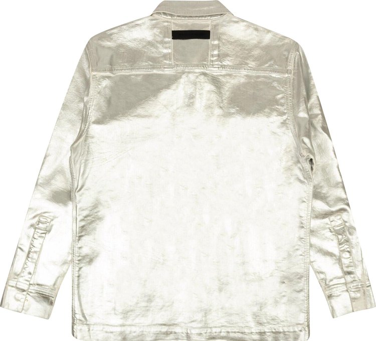 1017 ALYX 9SM Foil Denim Shirt Silver