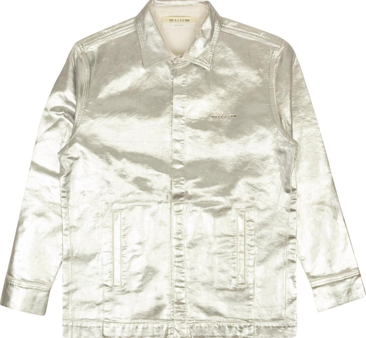 1017 ALYX 9SM Foil Denim Shirt 'Silver'