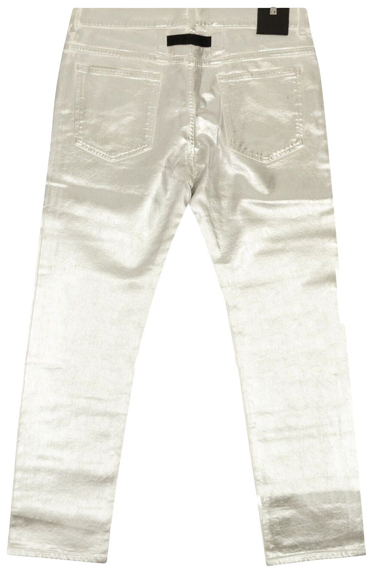 1017 ALYX 9SM Foil 6 Pocket Jean Silver