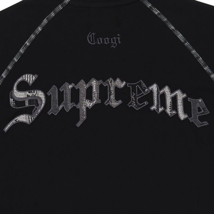 Supreme x Coogi Raglan Short Sleeve Top Black