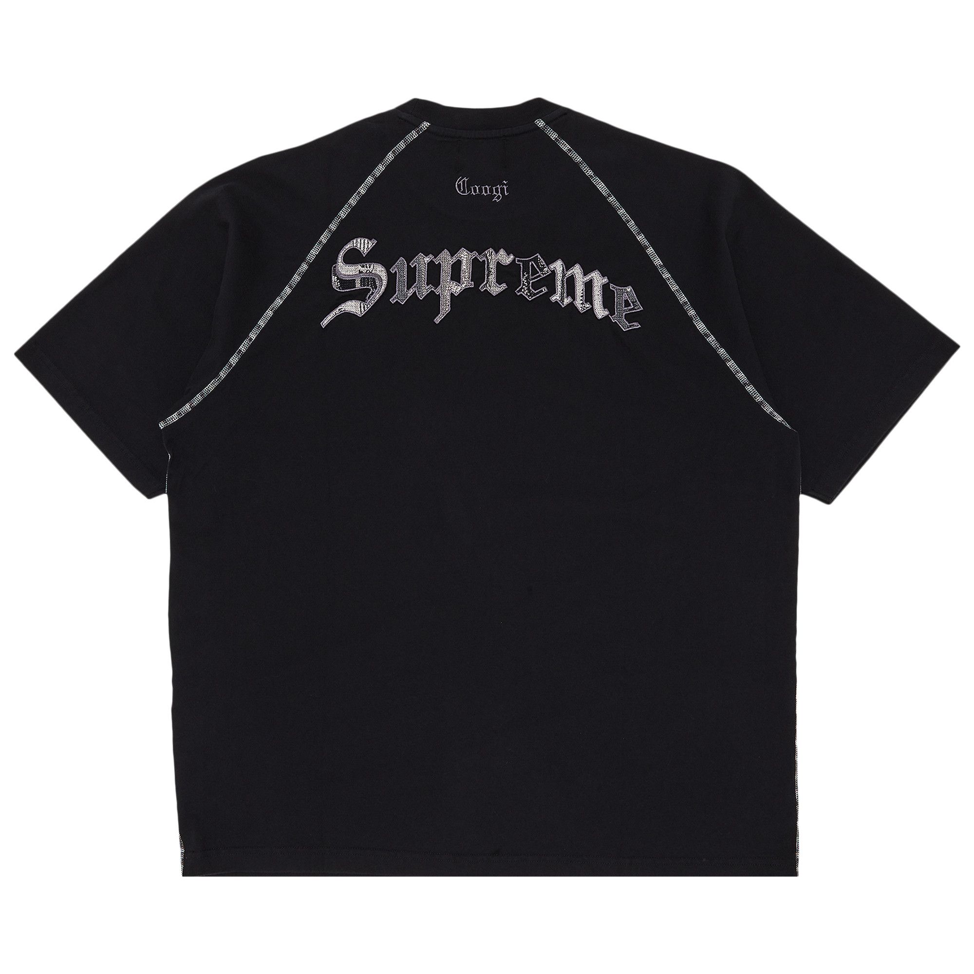 Buy Supreme x Coogi Raglan Short-Sleeve Top 'Black