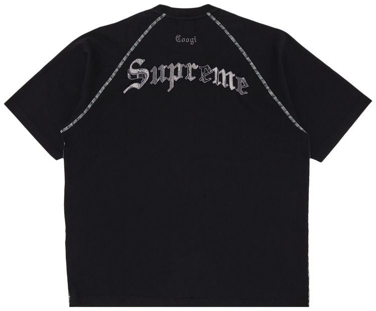 Supreme x Coogi Raglan Short Sleeve Top Black