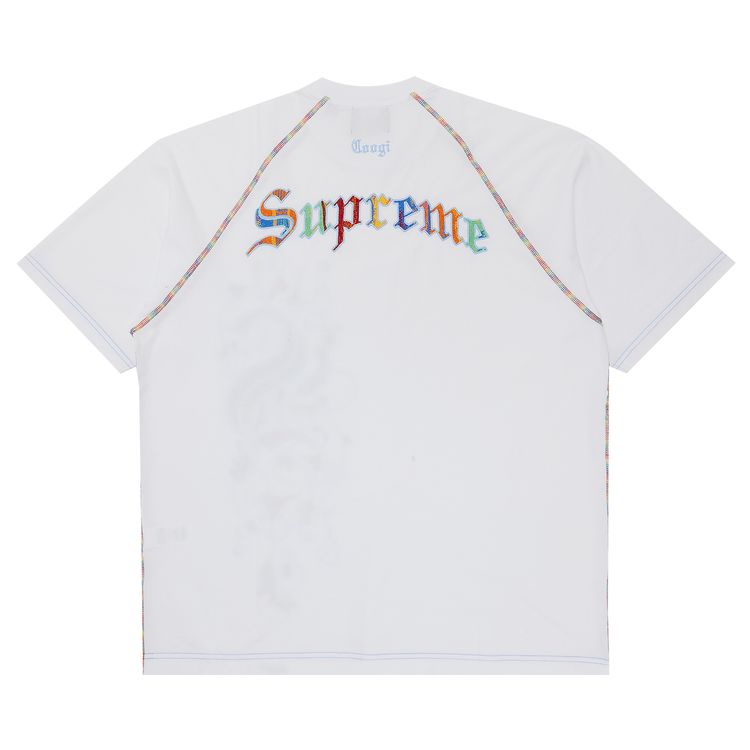 Supreme x Coogi Raglan Short Sleeve Top White