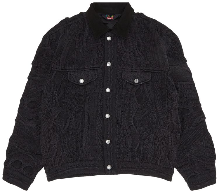 Supreme x Coogi Trucker Jacket Black