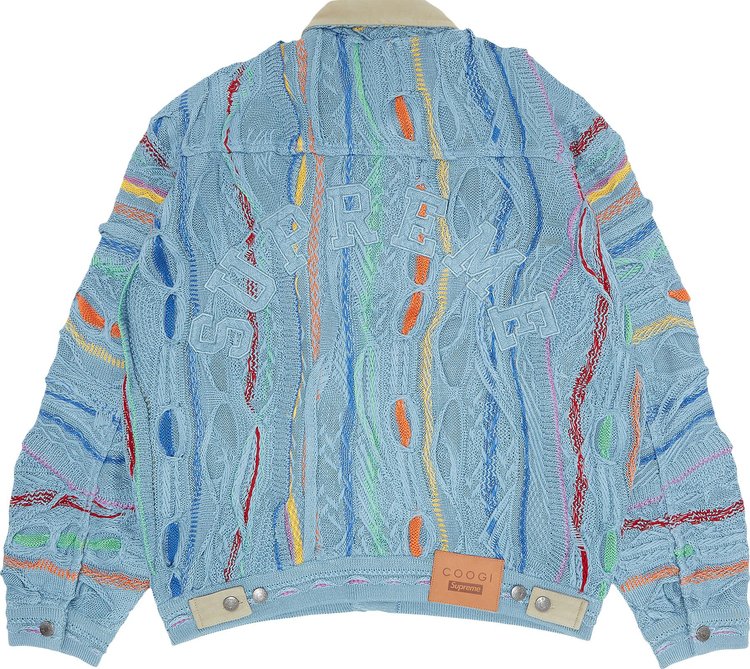 Supreme x Coogi Trucker Jacket Blue