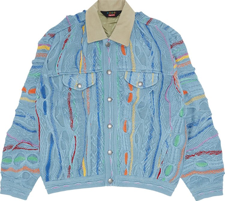 Flocked Denim Trucker Jacket - spring summer 2023 - Supreme