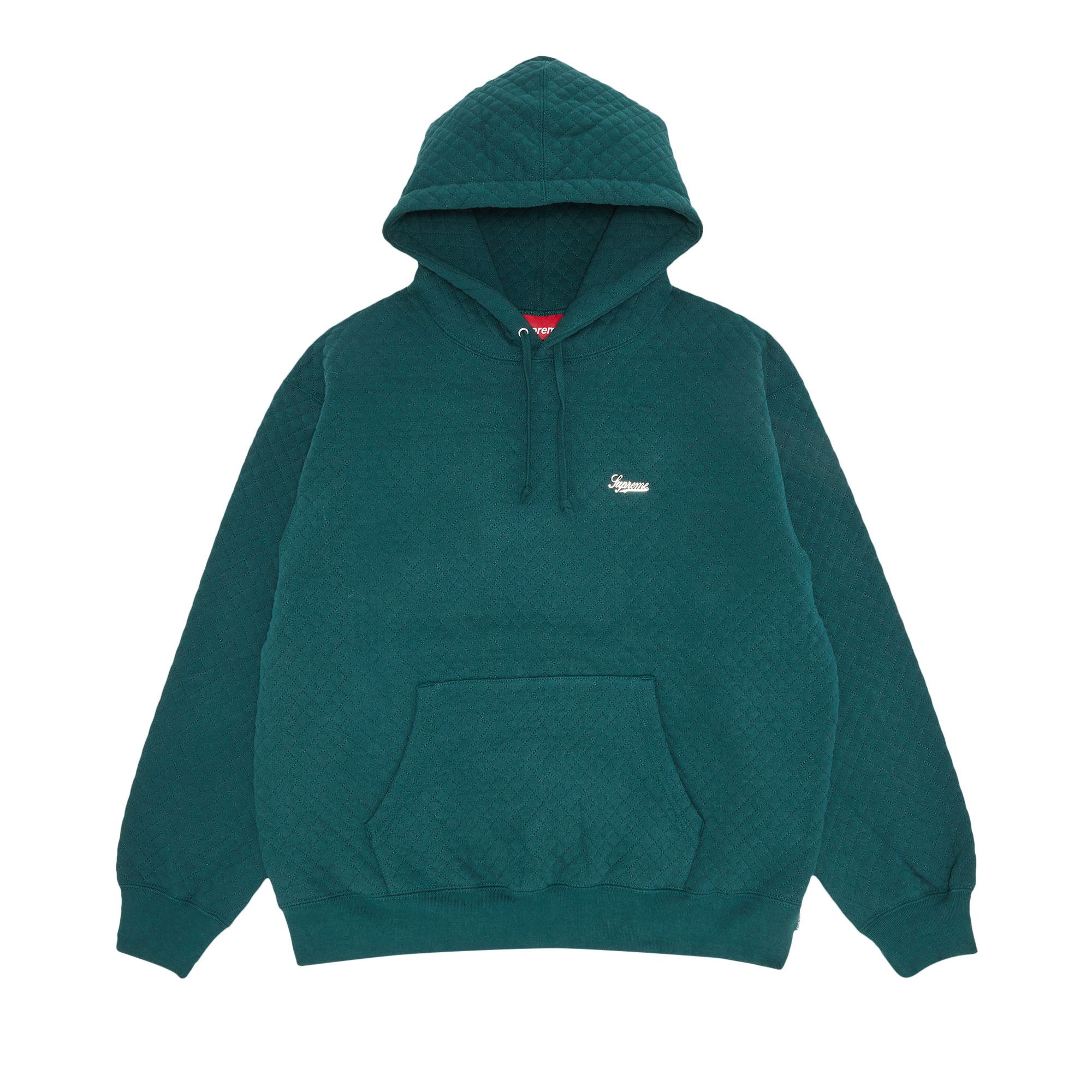 Buy Supreme Micro Quilted Hooded Sweatshirt Dark Pine SS23SW42