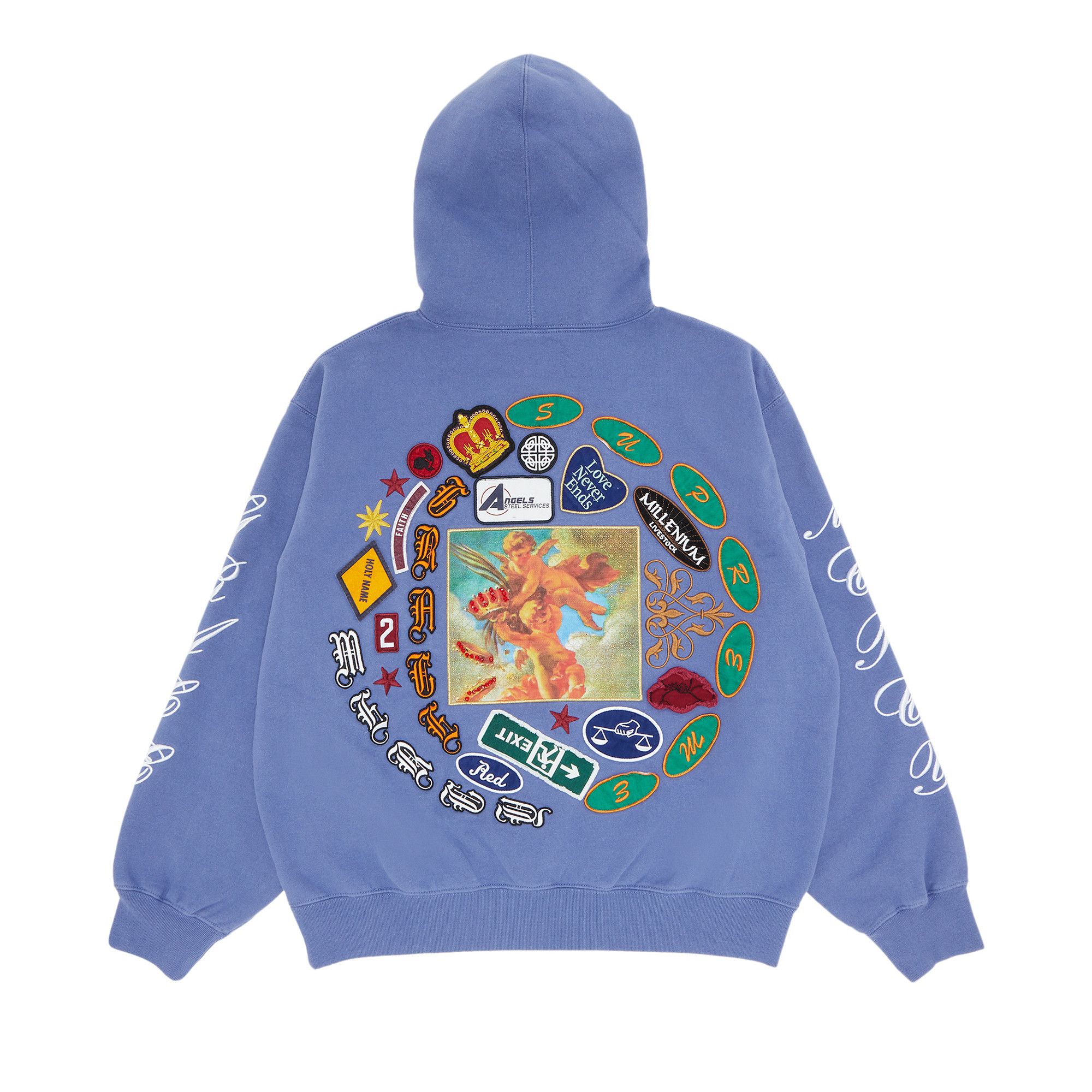 Buy Supreme Patches Spiral Hooded Sweatshirt 'Light Purple