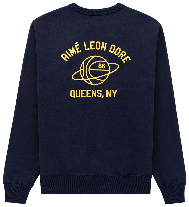 Aime Leon Dore 86 Classic Crewneck Sweatshirt Navy Blazer