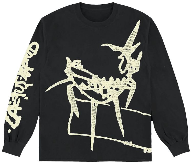 Cactus Jack by Travis Scott Barbed Wire Long Sleeve Tee Black