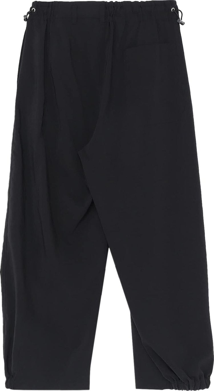 Ys N Panelled Pants With Elastic Band Black