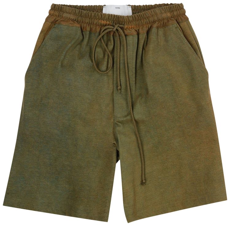 Song for the Mute Elasticated Shorts Army Green