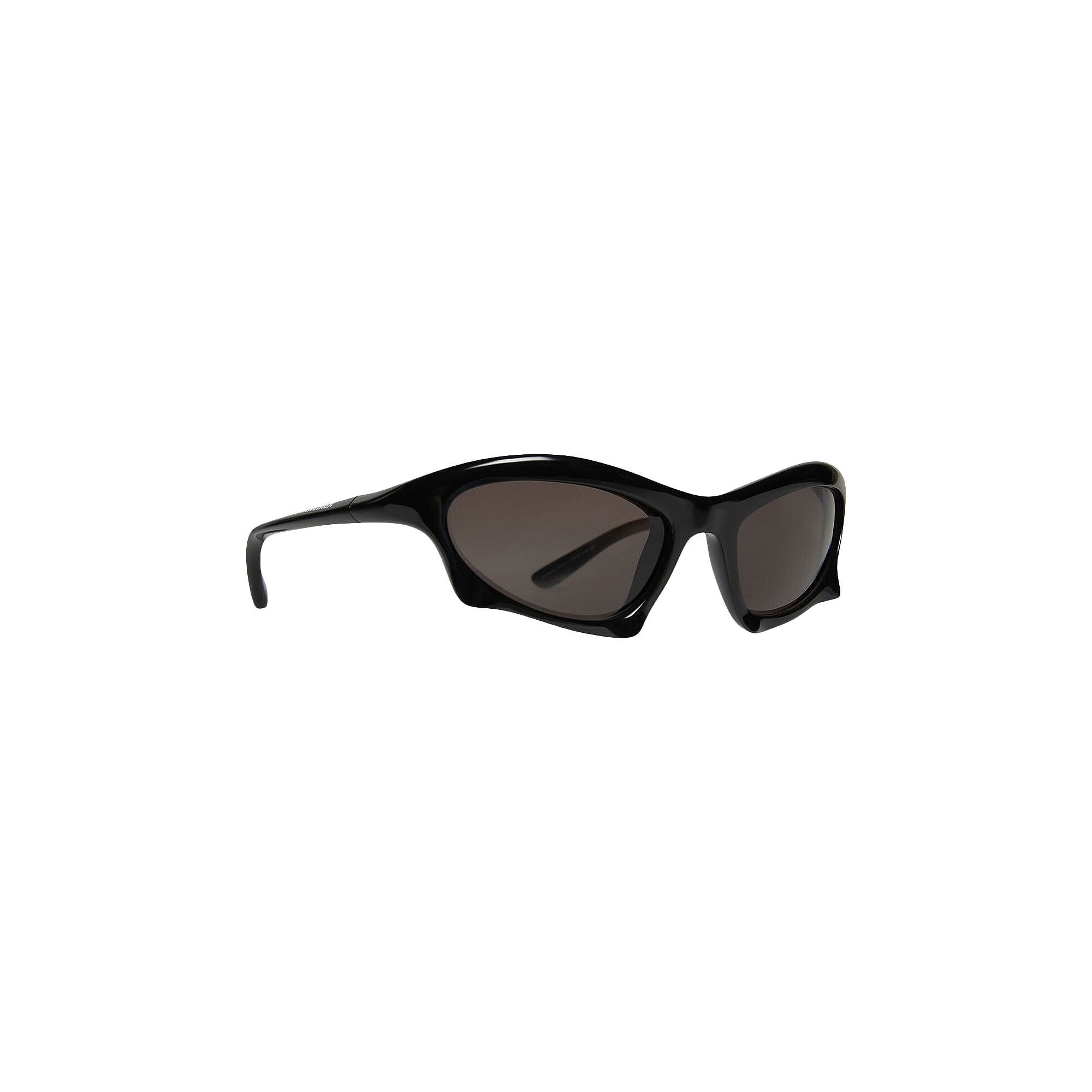 Buy Balenciaga Bat Rectangle Sunglasses 'Black/Grey' - 699455