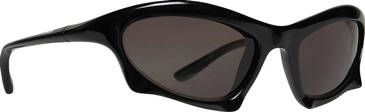 Balenciaga Bat Rectangle Sunglasses BlackGrey