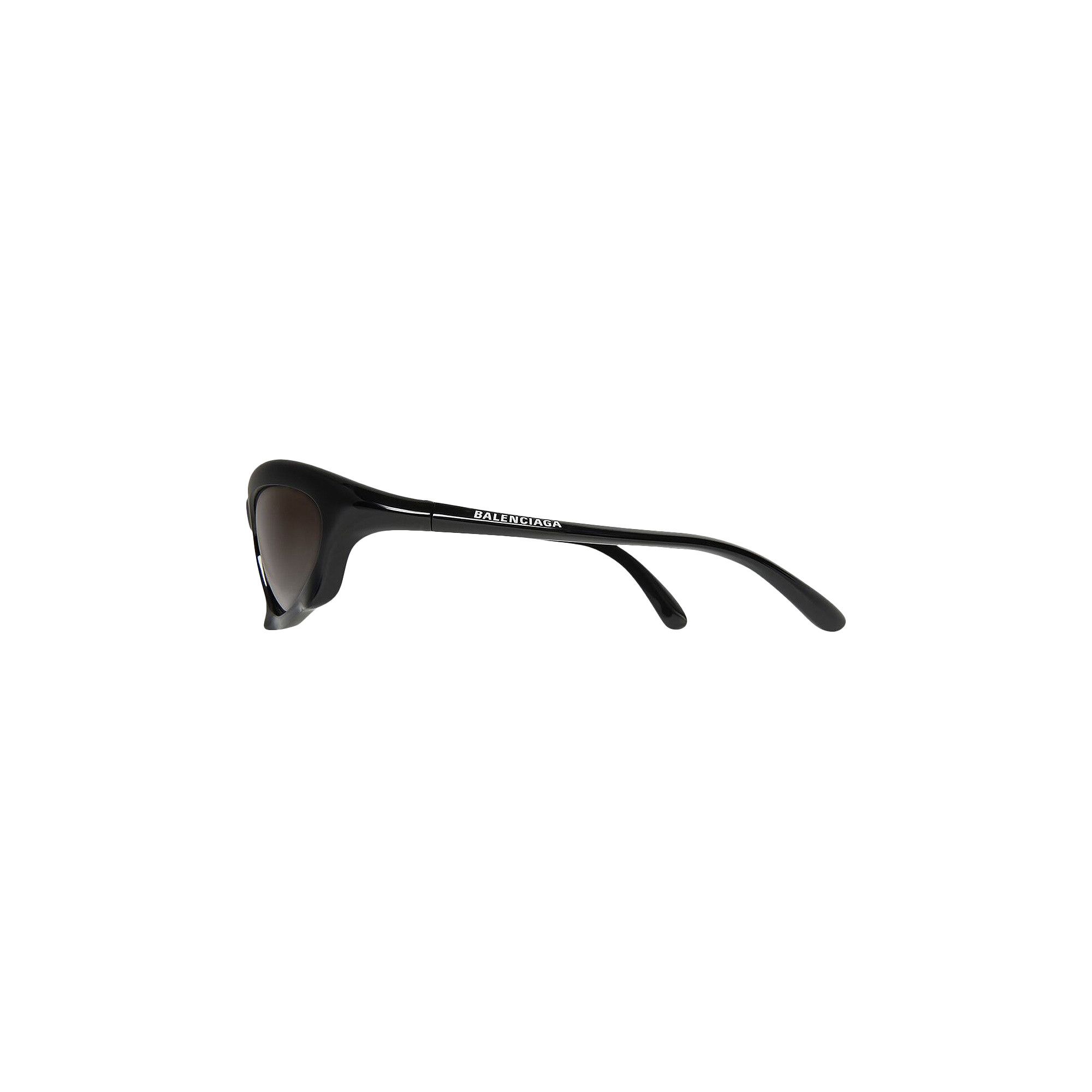 Buy Balenciaga Bat Rectangle Sunglasses 'Black/Grey' - 699455