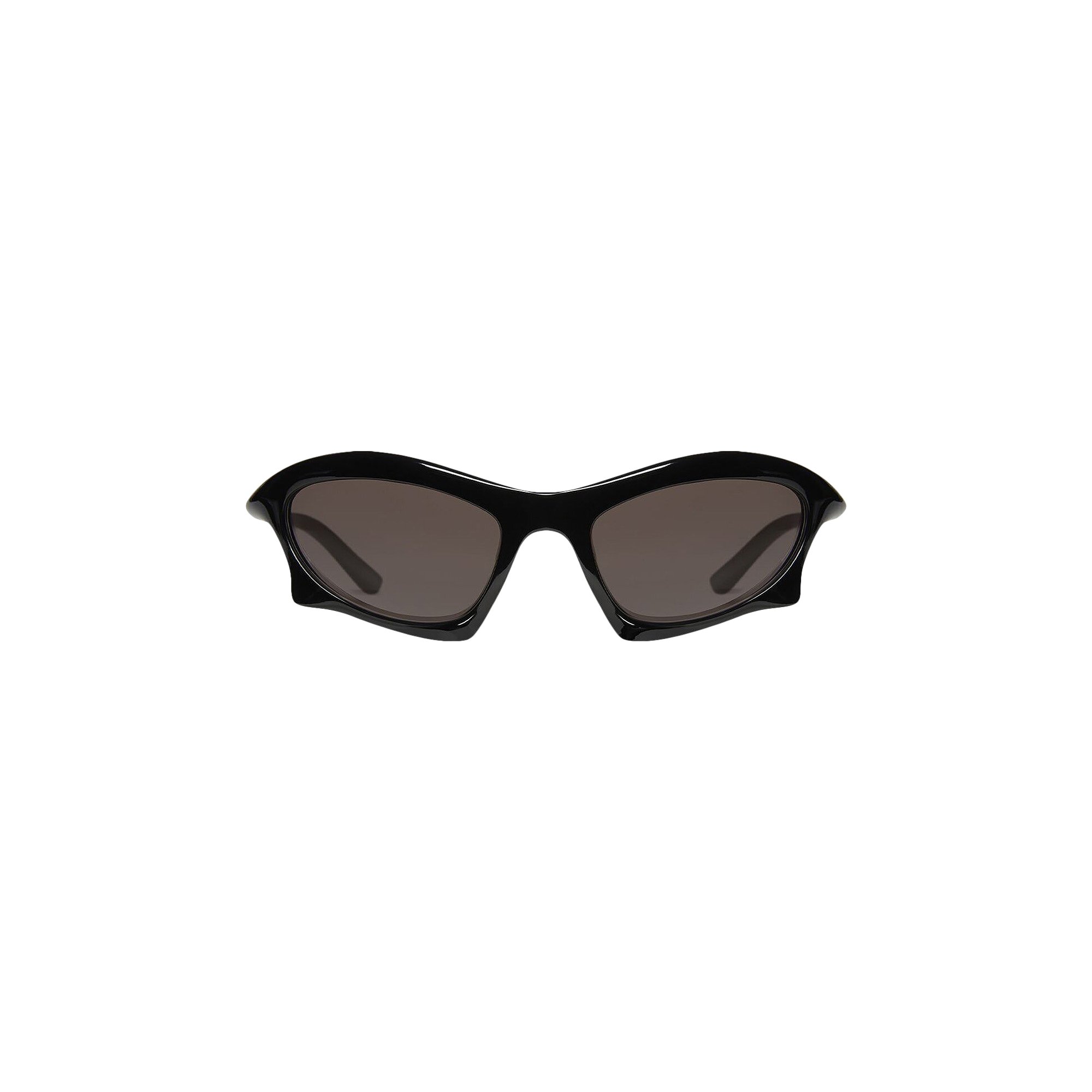 Buy Balenciaga Bat Rectangle Sunglasses 'Black/Grey' - 699455