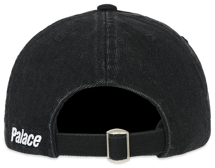 Palace Lowercase Washed Denim 6 Panel Black