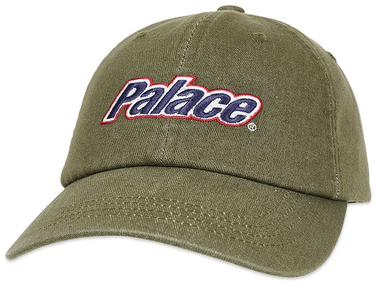 Palace Lowercase Washed Denim 6 Panel Olive